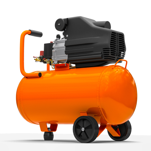 back side of the compressor